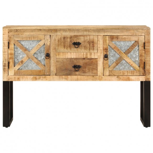 Buffet 110x30x74 cm Bois de manguier brut