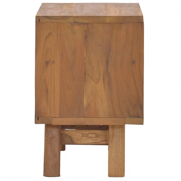 Table de chevet 40x30x45 cm Bois de teck solide