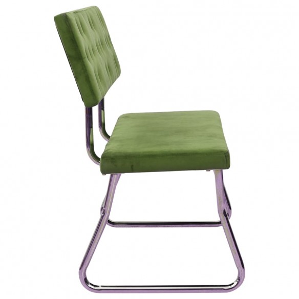 Banc 110 cm Vert clair Velours