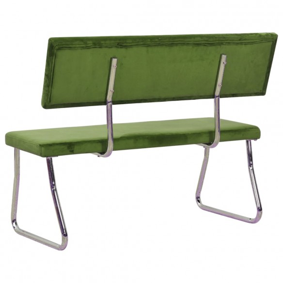 Banc 110 cm Vert clair Velours