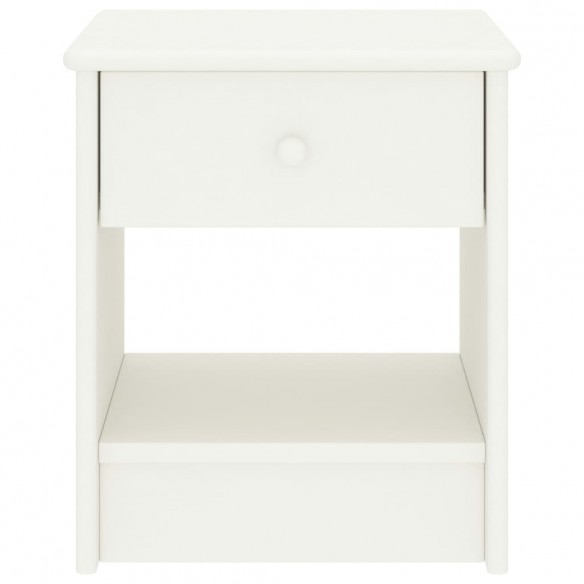 Tables de chevet 2 pcs Blanc 35x30x40 cm Bois de pin massif