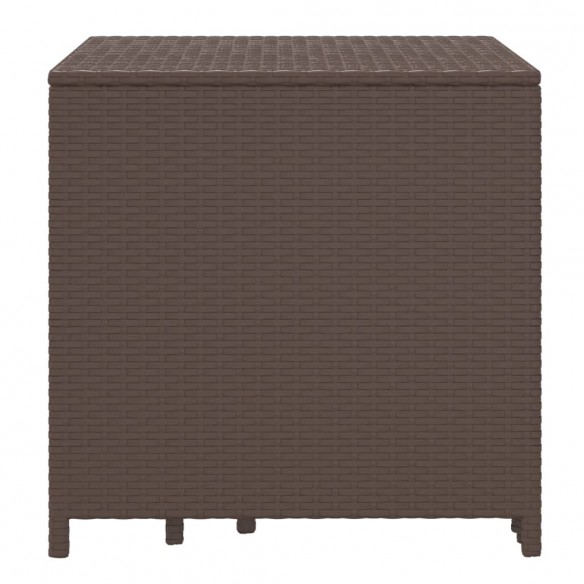 Tables gigognes 3 pcs marron résine tressée