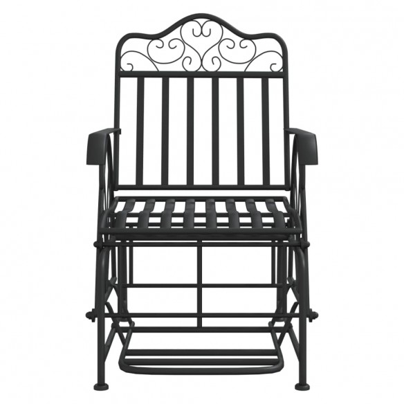 Banc coulissant 61 cm Noir Acier