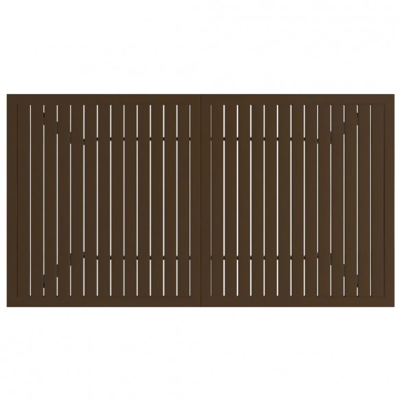 Table de jardin Marron 140x80x72 cm Acier