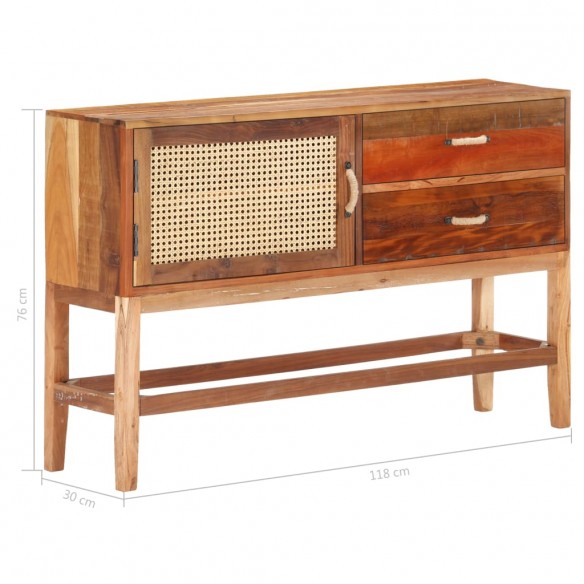 Buffet 118x30x76 cm Bois de récupération massif