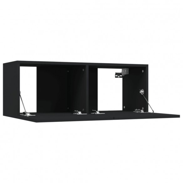 Meubles TV 2 pcs Noir 80x30x30 cm Bois d'ingénierie