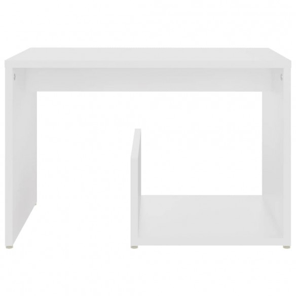 Table d'appoint Blanc 59x36x38 cm Aggloméré