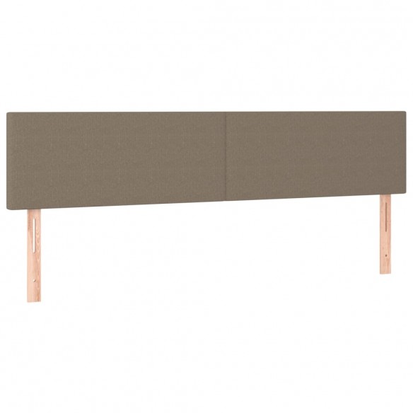 Cadre de lit avec matelas Taupe 80x200 cm Tissu