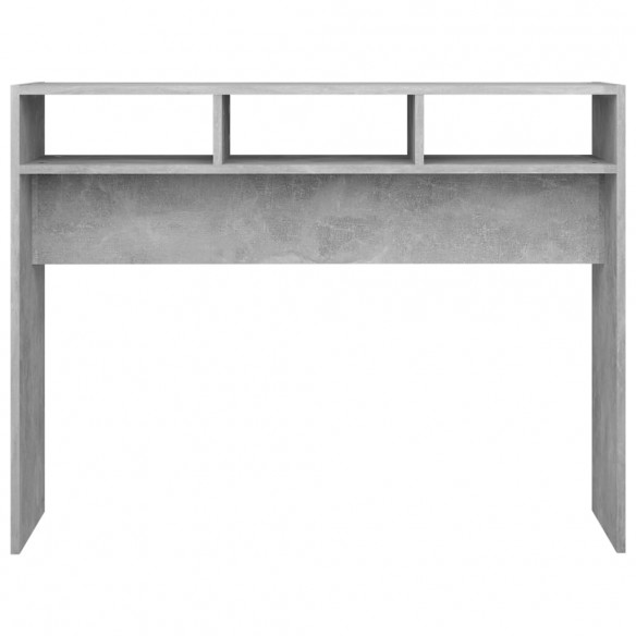 Table console Gris béton 105x30x80 cm Aggloméré