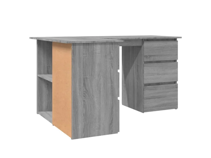 Bureau d'angle Sonoma gris 145x100x76 cm 
