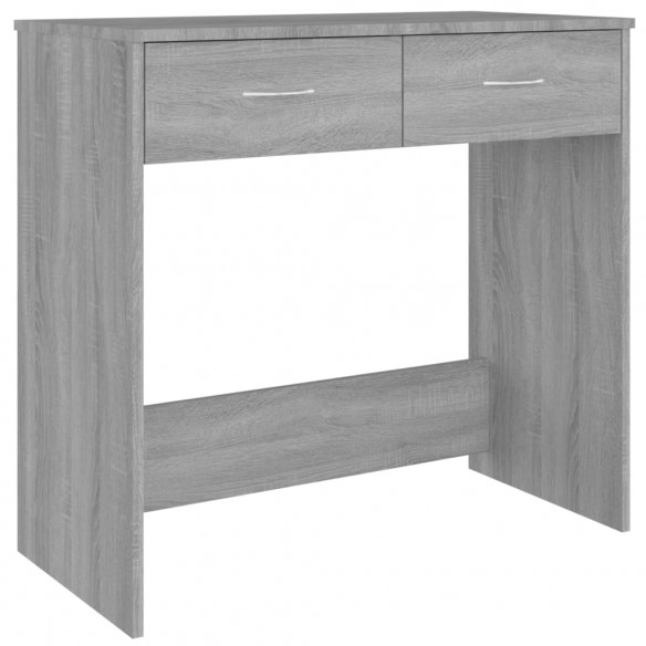 Bureau Sonoma gris 80x40x75 cm Bois d'ingénierie