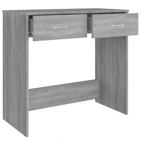 Bureau Sonoma gris 80x40x75 cm Bois d'ingénierie