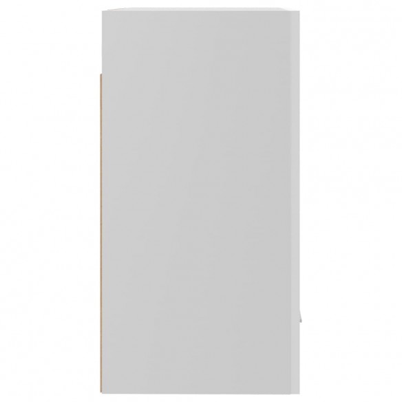 Armoire suspendue Blanc brillant 50x31x60 cm Aggloméré