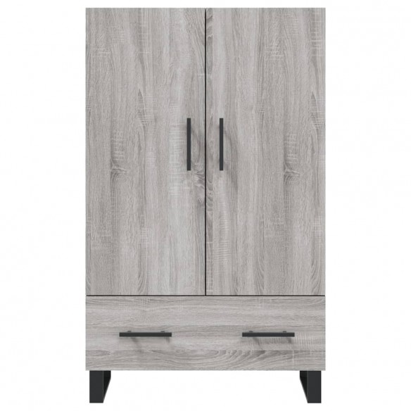 Buffet haut sonoma gris 69,5x31x115 cm bois d'ingénierie