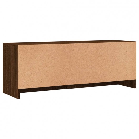 Meuble TV chêne marron 102x30x37,5 cm bois d'ingénierie