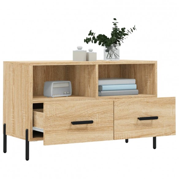 Meuble TV Chêne sonoma 80x36x50 cm Bois d'ingénierie