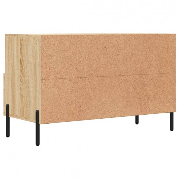 Meuble TV Chêne sonoma 80x36x50 cm Bois d'ingénierie