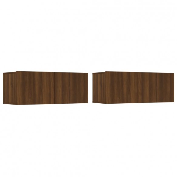 Ensemble de meubles TV 4 pcs Chêne marron Bois d'ingénierie