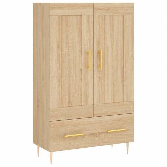 Buffet haut chêne sonoma 69,5x31x115 cm bois d'ingénierie