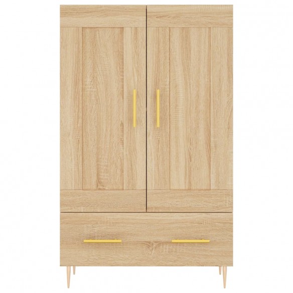 Buffet haut chêne sonoma 69,5x31x115 cm bois d'ingénierie