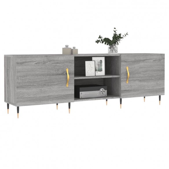 Meuble TV sonoma gris 150x30x50 cm bois d'ingénierie