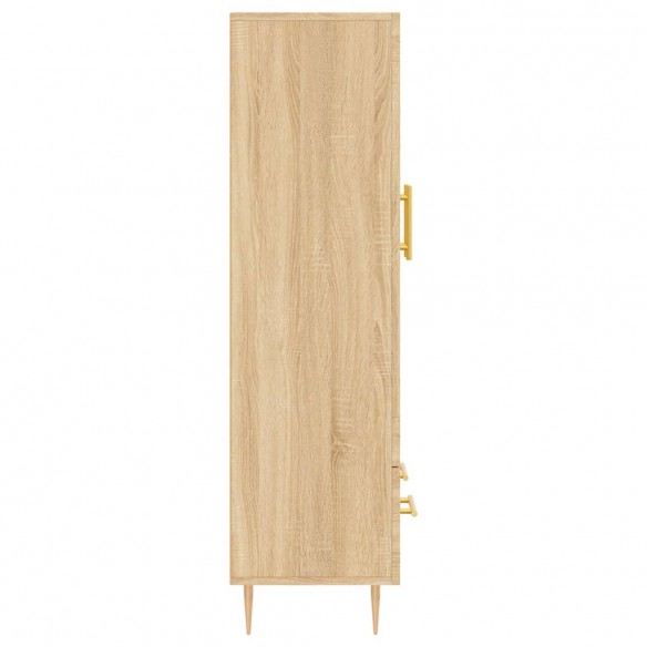 Buffet haut chêne sonoma 69,5x31x115 cm bois d'ingénierie