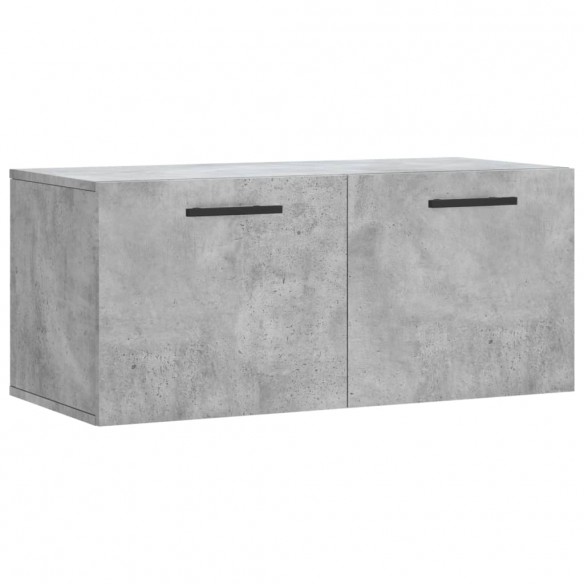 Armoire murale gris béton 80x36,5x35 cm bois d'ingénierie