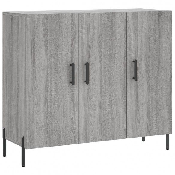 Buffet sonoma gris 90x34x80 cm bois d'ingénierie