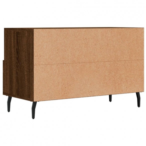 Meuble TV Chêne marron 80x36x50 cm Bois d'ingénierie