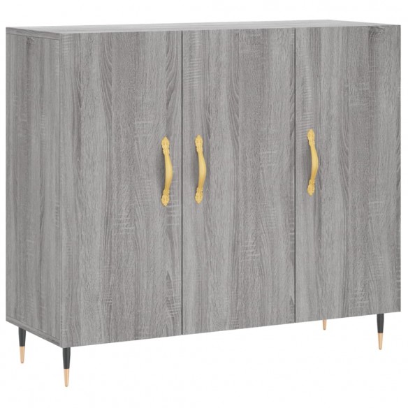 Buffet sonoma gris 90x34x80 cm bois d'ingénierie