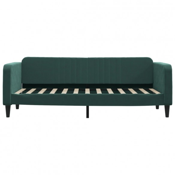 Lit de repos vert foncé 80x200 cm velours