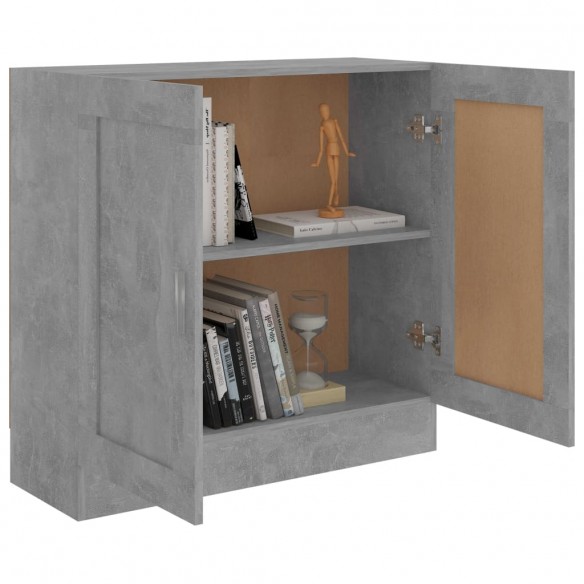 Bibliothèque Gris béton 82,5x30,5x80 cm Aggloméré