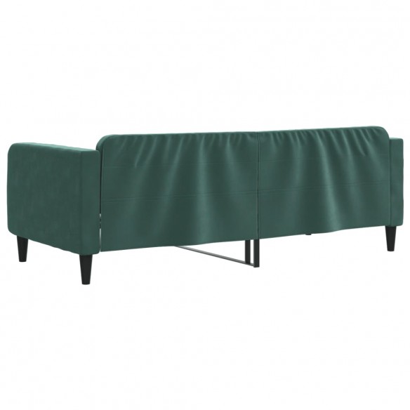 Lit de repos vert foncé 100x200 cm velours