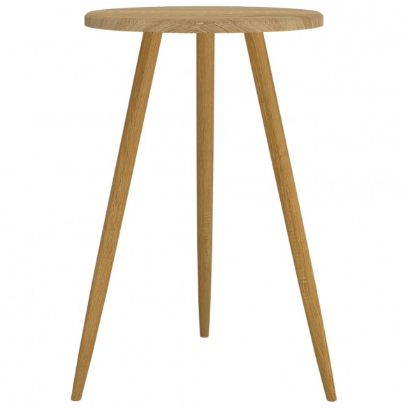 Table de bistro Marron clair Ø50x76 cm MDF et fer