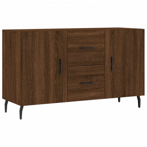 Buffet chêne marron 100x36x60 cm bois d'ingénierie