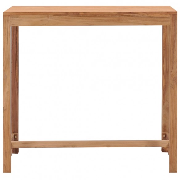 Table de bar de jardin 110x60x105 cm bois de teck solide