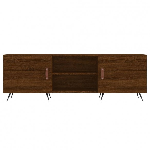 Meuble TV chêne marron 150x30x50 cm bois d'ingénierie