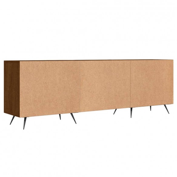 Meuble TV chêne marron 150x30x50 cm bois d'ingénierie