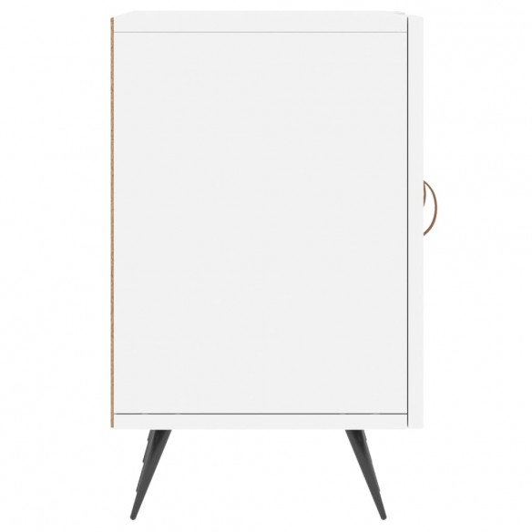 Meuble TV blanc 150x30x50 cm bois d'ingénierie