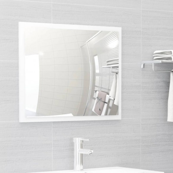 Ensemble de meubles de bain 2 pcs Blanc brillant Aggloméré