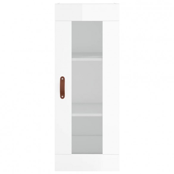 Armoire murale blanc brillant 34,5x34x90 cm