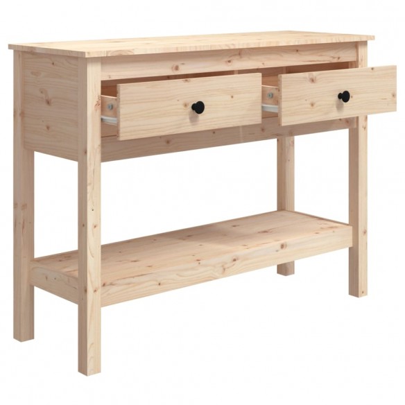 Table console 100x35x75 cm Bois massif de pin