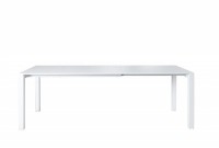 Table à manger extensible 135-175-215 cm teintée blanc