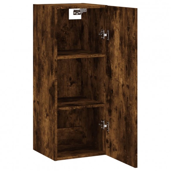 Armoire murale chêne fumé 34,5x34x90 cm