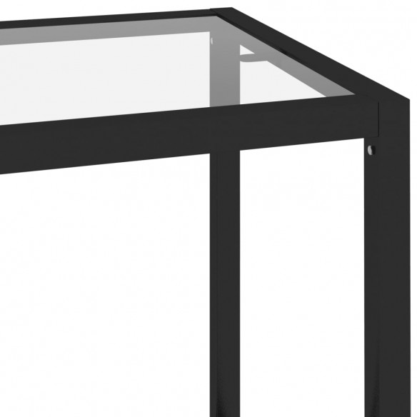 Étagère transparent 100x36x90 cm verre trempé