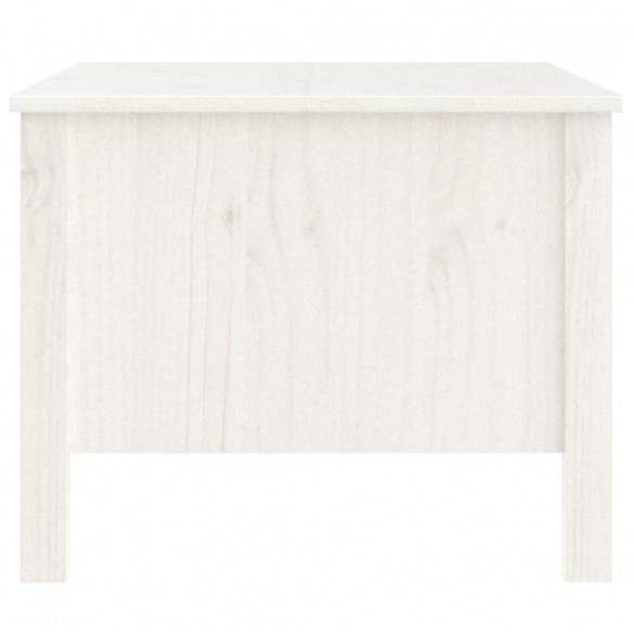 Table basse Blanc 100x50x40 cm Bois massif de pin