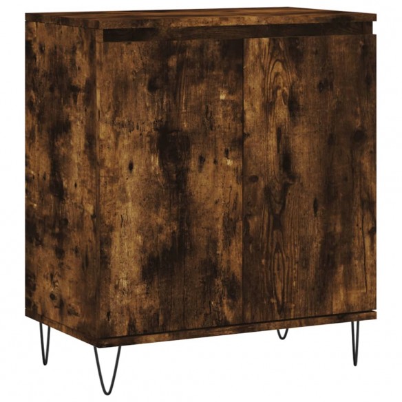 Buffet Chêne fumé 60x35x70 cm Bois d'ingénierie