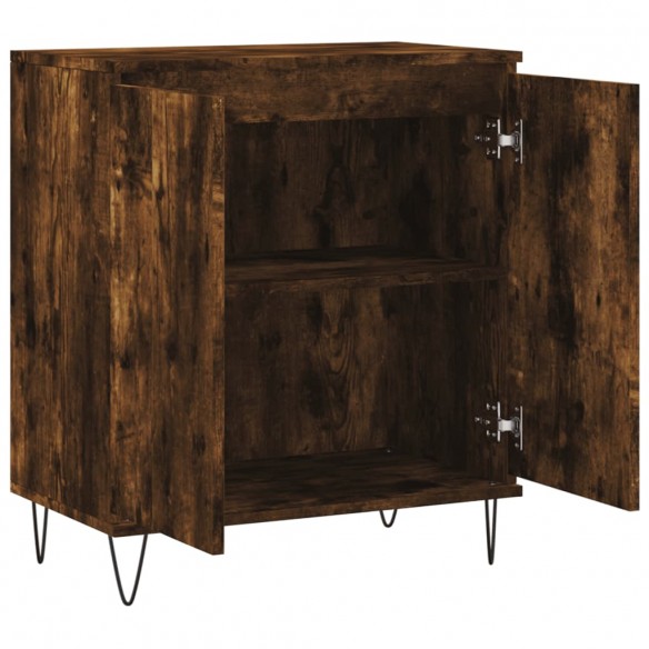 Buffet Chêne fumé 60x35x70 cm Bois d'ingénierie