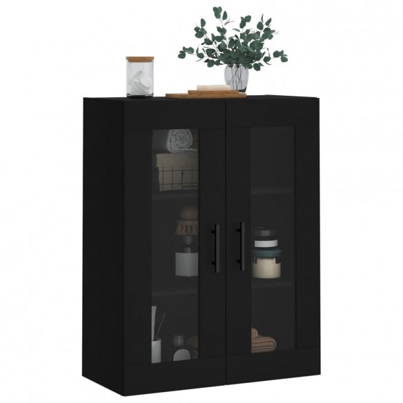 Armoire murale noir 69,5x34x90 cm