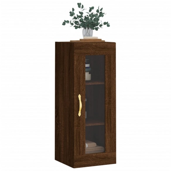 Armoire murale chêne marron 34,5x34x90 cm